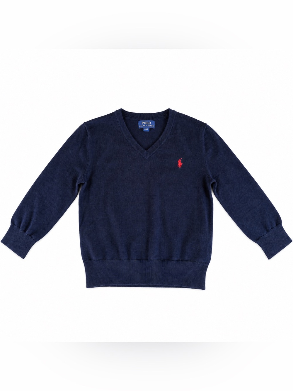 Polo Ralph Lauren Boys 4T Merino Wool V-Neck Sweater Pre-Proto Sample